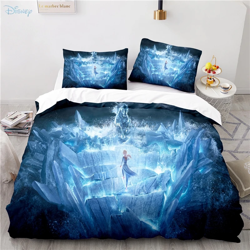Комплект постельного белья для детей Disney Frozen пододеяльник наволочка одинарный