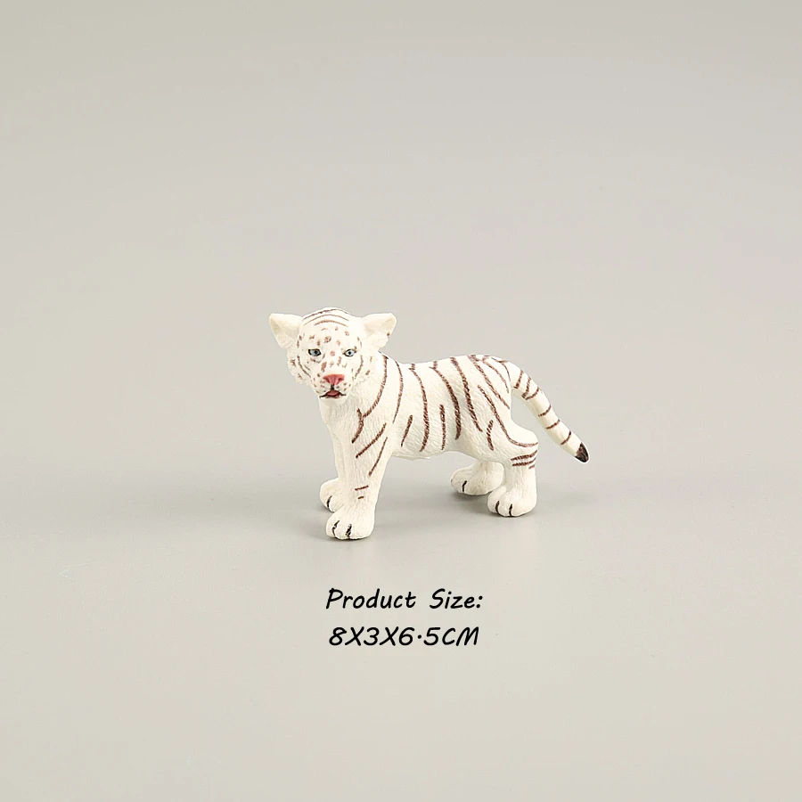 4 шт. реалистичные фигурки диких животных леса белые тигры с игрушками обучающая