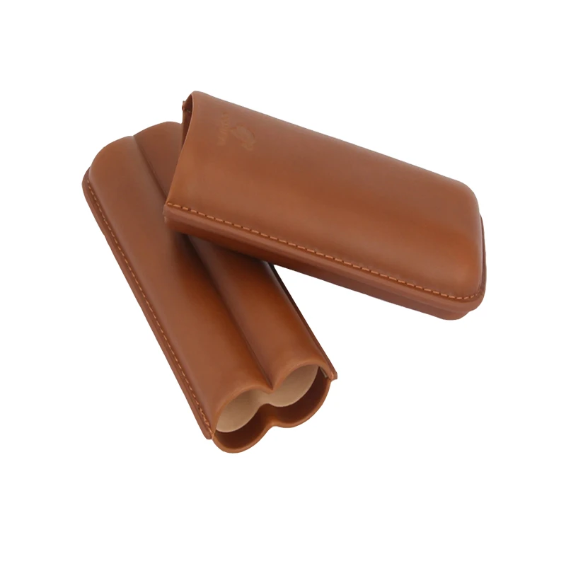 COHIBA 2 трубка Humidor коробка кожаный чехол для сигар коричневый Портативный сигары