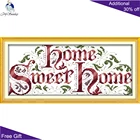 Набор для вышивки крестом Joy Sunday Sweet Home J276, 14CT, 11CT, счетные и штампованные цветы