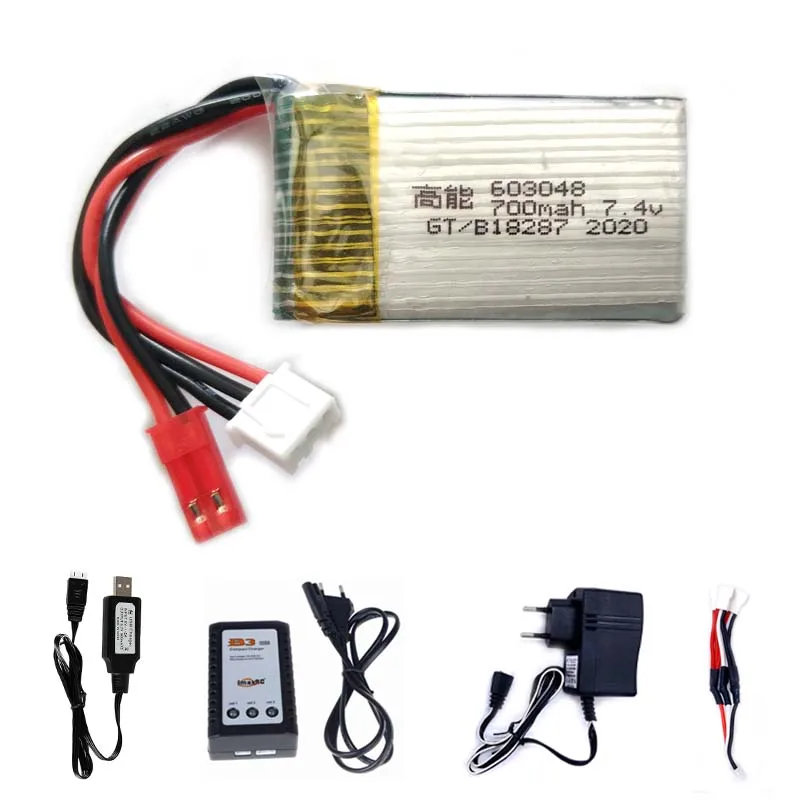 Lipo аккумулятор 7 4 В 700 мАч с зарядным кабелем B3 аккумуляторная батарея для MJX X600 RC