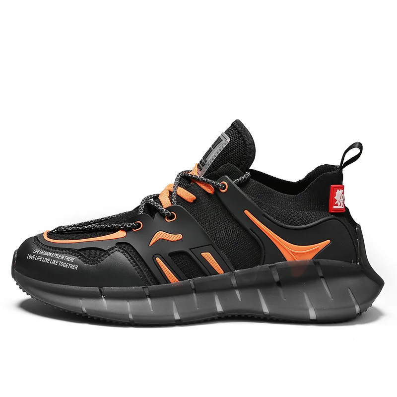 

Large Size Coconut Shoes Casual Men's Shoes Summer Mesh Black Board Shoes Breathable Sports Casual Running Shoes Men