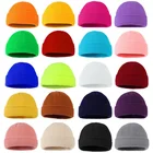 Трикотажная Шапка-бини для мужчин и женщин, зимняя Осенняя шапка в стиле хип-хоп, уличная