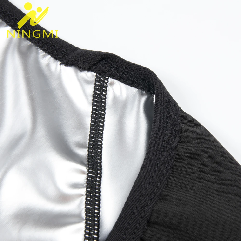 Женская футболка-сауна для похудения корректирующий жилет тела тренировочный