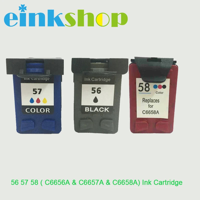 Einkshop совместимый картридж с чернилами C6656A C6657A C6658A для HP 56 57 58 hp Officejet J5500 серии все