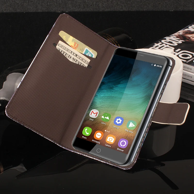 HongBaiwei Модный чехол s для Oukitel K7000 с принтом бабочки цветка кожаный флип-чехол