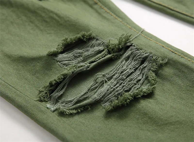 Рваные джинсы для мужчин прямые брюки в стиле хип-хоп повседневные штаны из