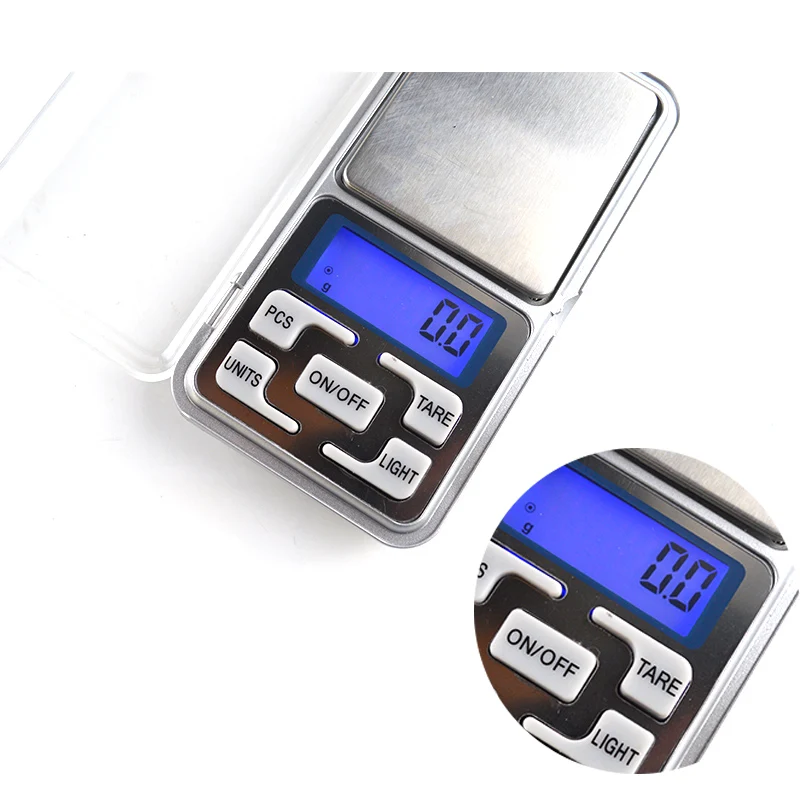 500g / 0.1g LCD Mini Pocket Digital Scale Balance Gram Electronic Scales UV Resin Jewelry Making Tools