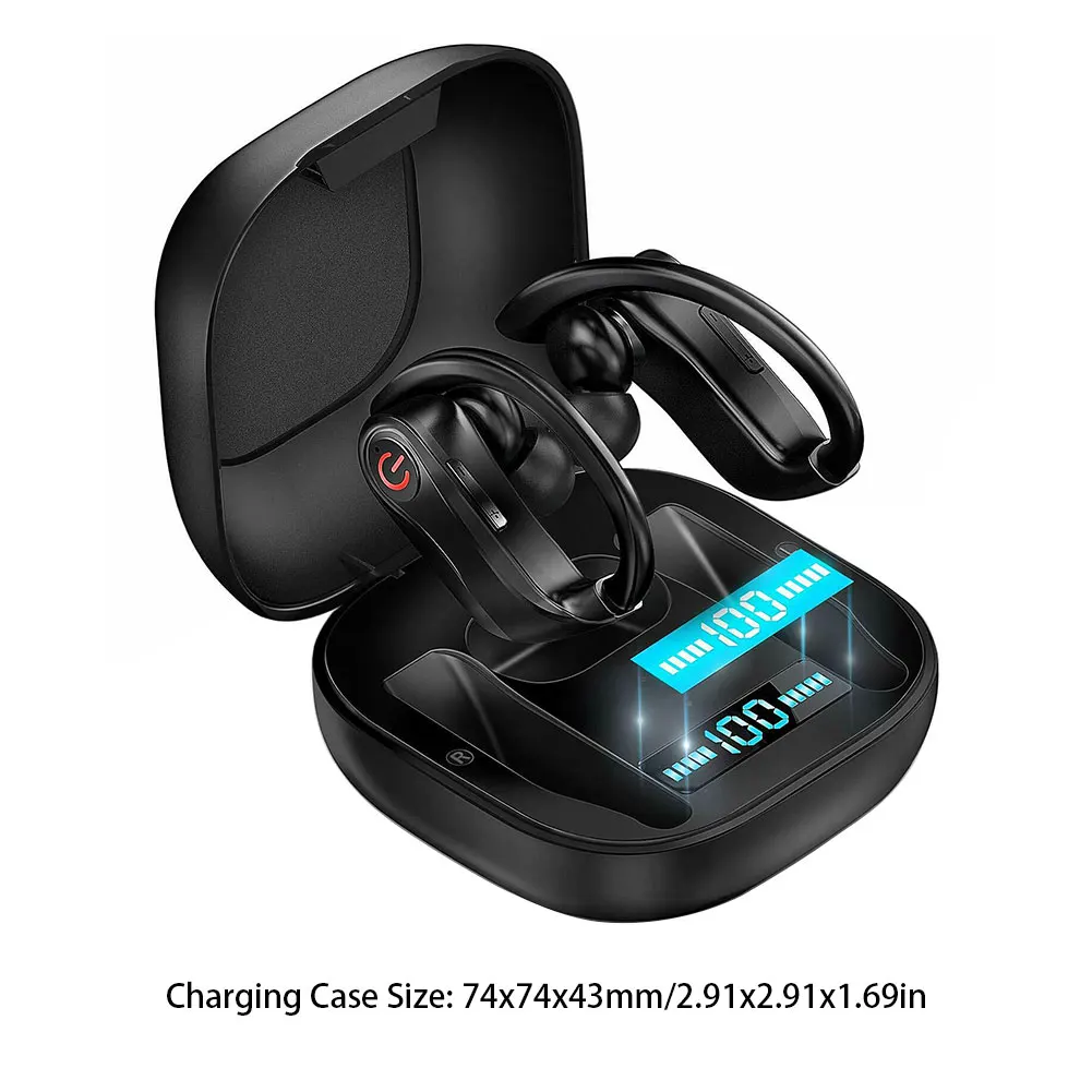 

Bluetooth 5.0 Earphones Wireless Bluetooth Headphone Noise Cancelling HiFi Stereo Sport Headset Handsfree With Microphone