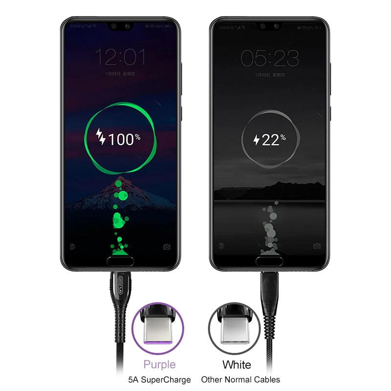 Кабель USB Type-C для Huawei P40 P20 P30 Lite QC3.0 5 А | Мобильные телефоны и аксессуары