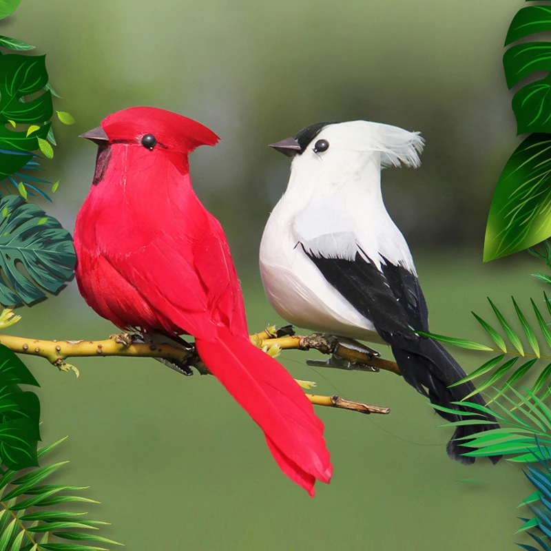 Имитация птиц ручной работы 2 шт./лот инновационная фигурка пера для газона