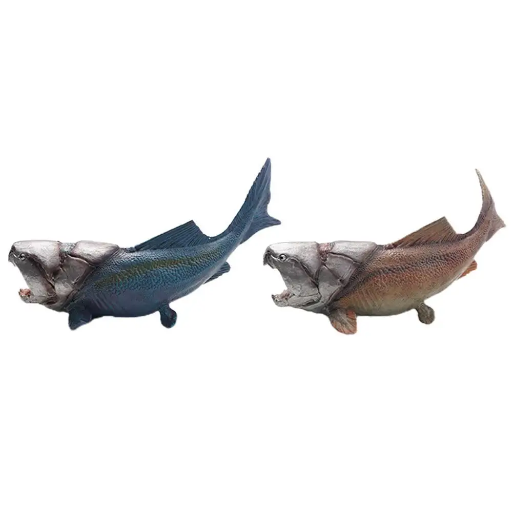 

2021 Dinosaur World Deng's Fish Figures Plastic Simulation Animal Ocean Deng's Fish Model Presents Children's Toy