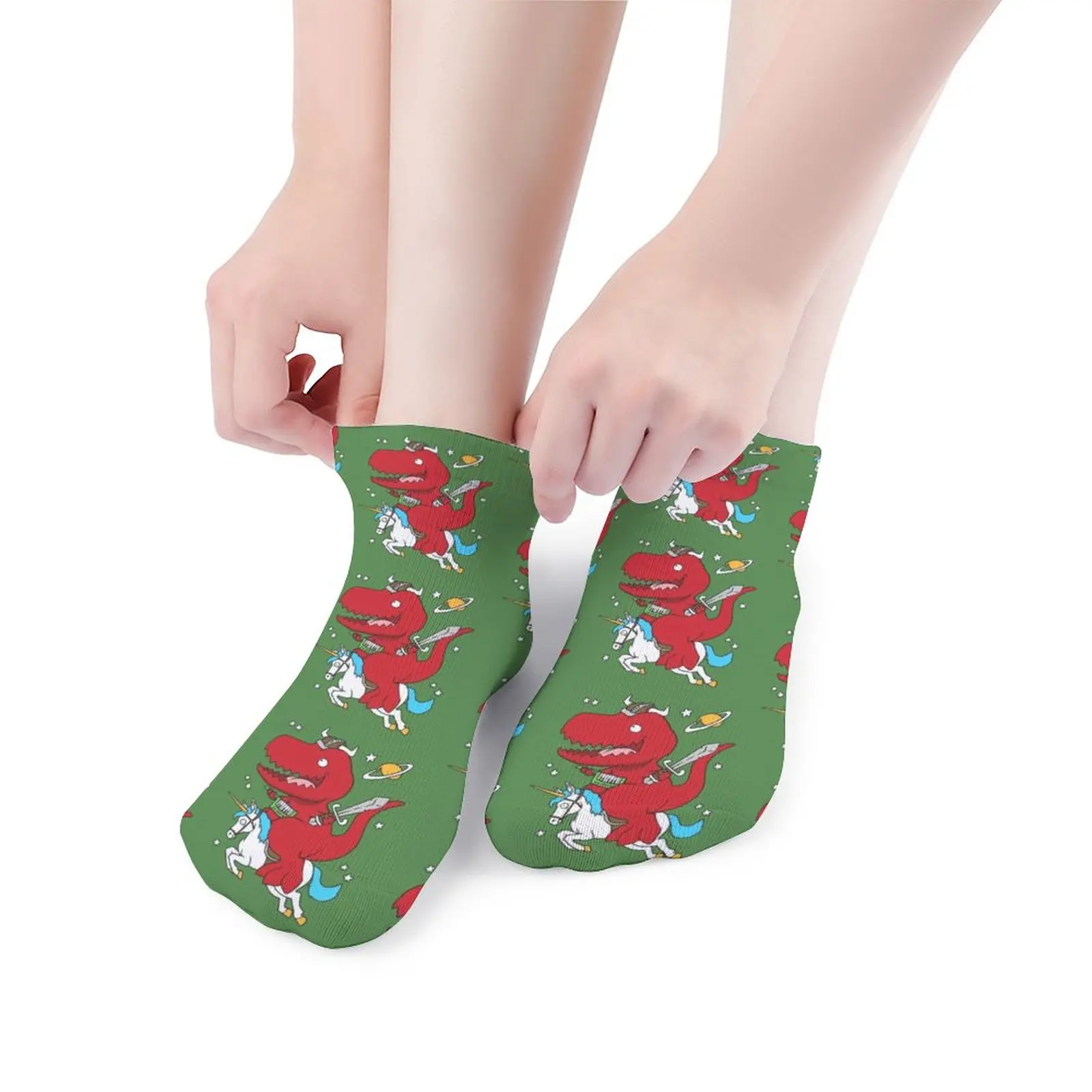 

Dinosaur Socks Decorative Climbing Socks Large Chemical Fiber Non Skid Schoolgirl Printed Socks