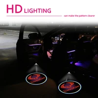 2pcs car decoration hd welcome light door wireless ghost shadow lamp for ssangyong actyon turismo rodius rexton korando kyron