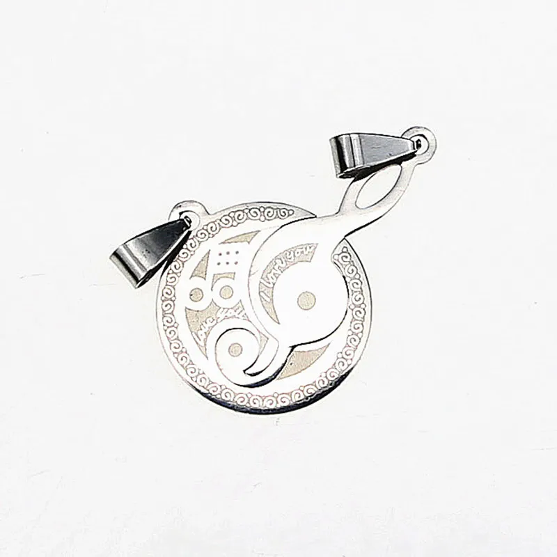 Простые подвески в форме сердца из нержавеющей стали высокополированная