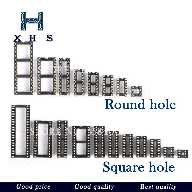 10 шт. Круглый/квадратный коннектор для розетки с ИС разъемы DIP 6 8 14 16 18 20 24 28 40 pin DIP6