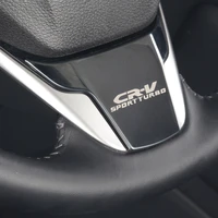 car interior steering wheel decorative cover sequins emblem badge sticker for honda crv cr v 2017 2018 2019 2020 accessories