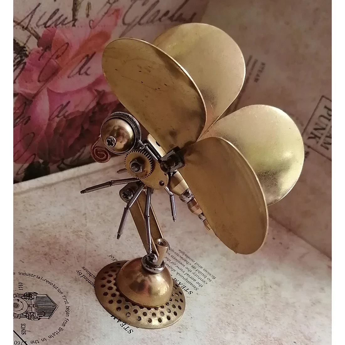 Металлическая Модель-пазл украшения механические насекомые ремесла для