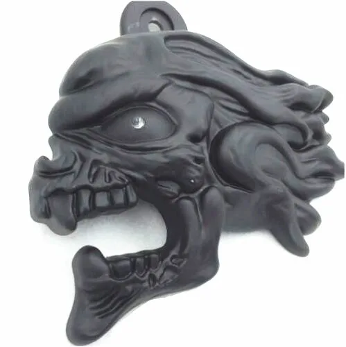 Алюминиевый черный чехол с черепом для мотоцикла Harley Side Mount Cowbell All V rod's 1992 2016|horn