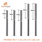 5 шт.компл. PCB концевые фрезы D3.1-12 15 17 22 25 мм твердосплавная кукурузная Концевая фреза резцы для фрезы CNC режущие фрезерные инструменты