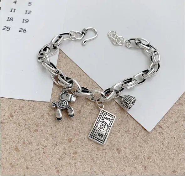 Женский браслет с биркой в виде головы рыбы и лошади | Украшения аксессуары