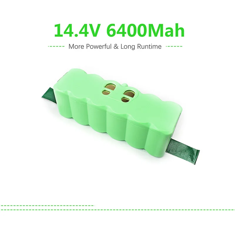 Powtree 6400mAh 14.4V Li-ion Rechargeable Battery For iRobot Roomba 500 550 620 650 760 770 800 series vacuum cleaner battery |