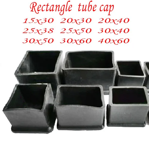 15X30 20X30 20X40 25X38 25X50 30X40 30X50 30X60 40X60 вытянутый прямоугольный колпачок для ножек стула
