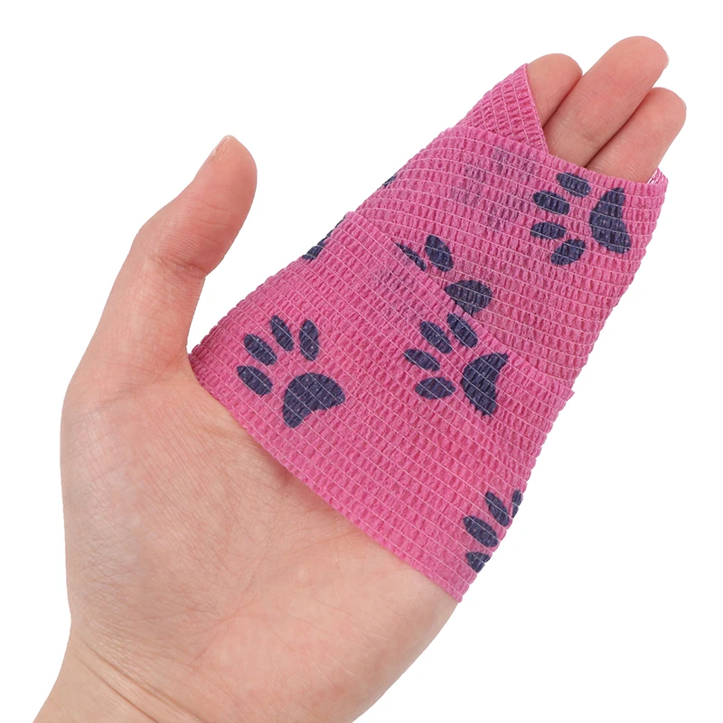 

5cm*4.5m Cartoon Pattern Self Adhesive Elastic Bandage Sport Elastoplast Emergency Muscle Tape First Aid Tool Knee Pads