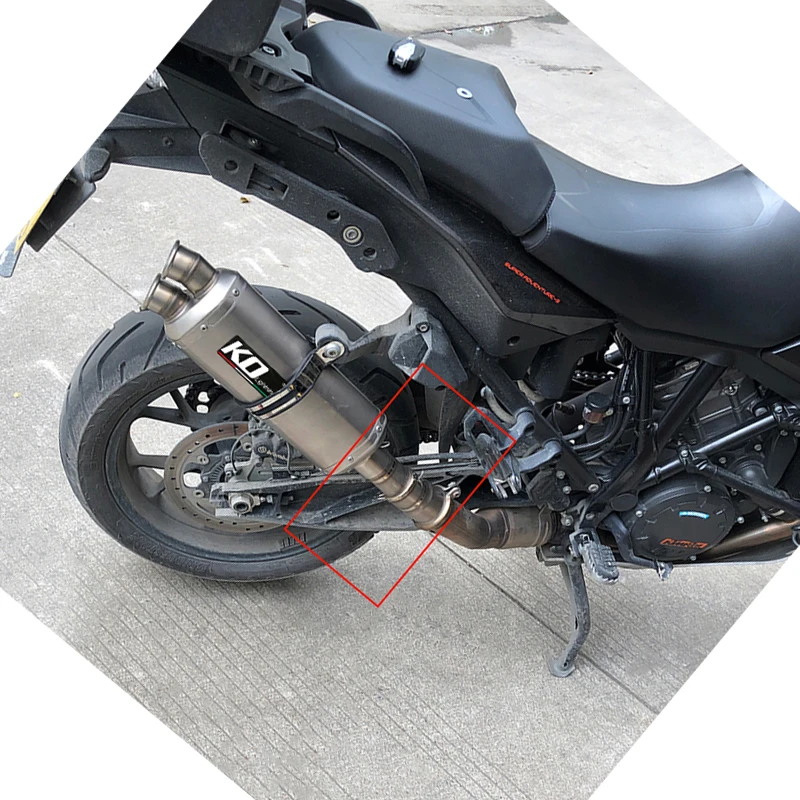 Выхлопной глушитель для мотоцикла с двумя выходами 51 мм 2 съемных глушителя дБ из