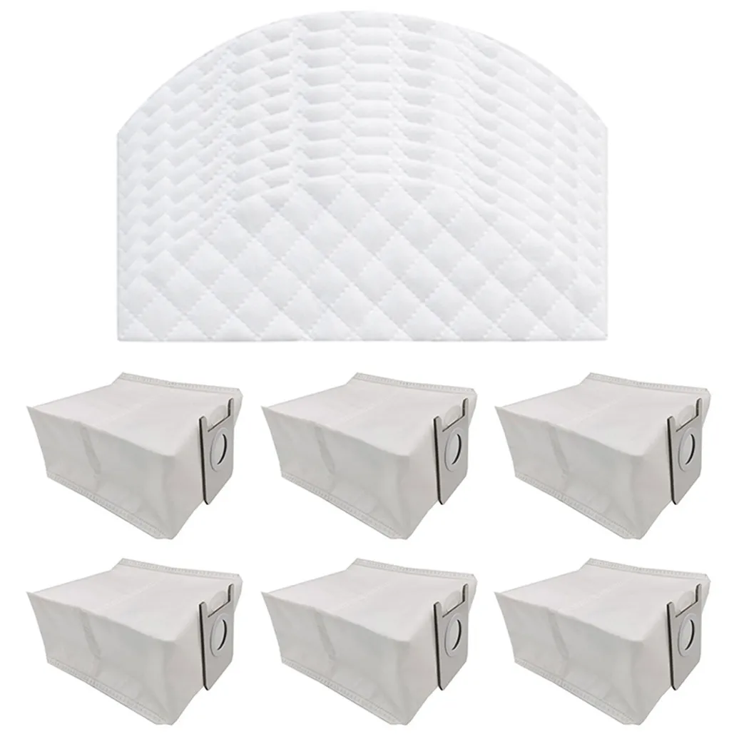 

Suitable For Roidmi EVE Plus Sweeper Accessories 6 Dust Bags + 10 Disposable Wipes For Home Kitchen Drop Shipping