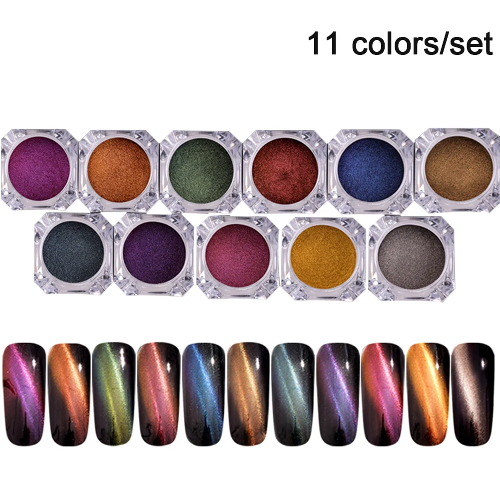 11 шт. сделай сам инструменты для макияжа Гель лак стартер блестящие салон