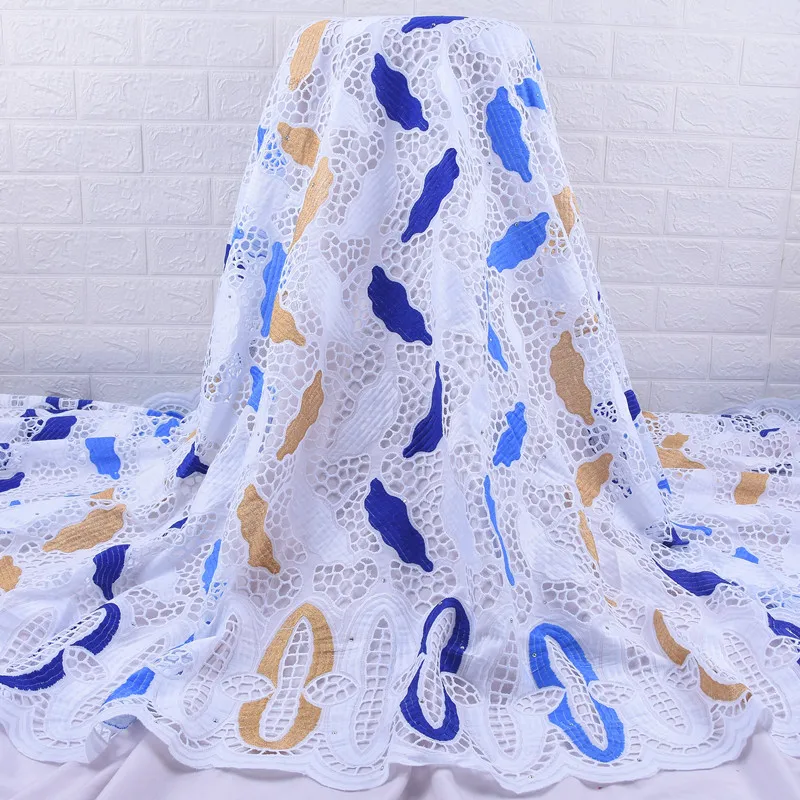

Zhenguiru Dry Lace Fabric African Lace Fabric Beautiful French Embroidery 2020 Nigerian Cotton Lace For Women Party Dress A1930