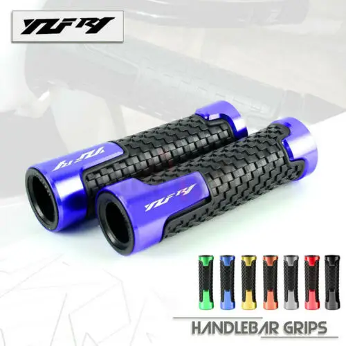 

7/8" 22MM CNC Handlebar Grip Handle Bar Motorbike Handlebar Gel Grips For Yamaha YZF-R1 1999-2008 YZF R1/R1M/R1S 2015-2019