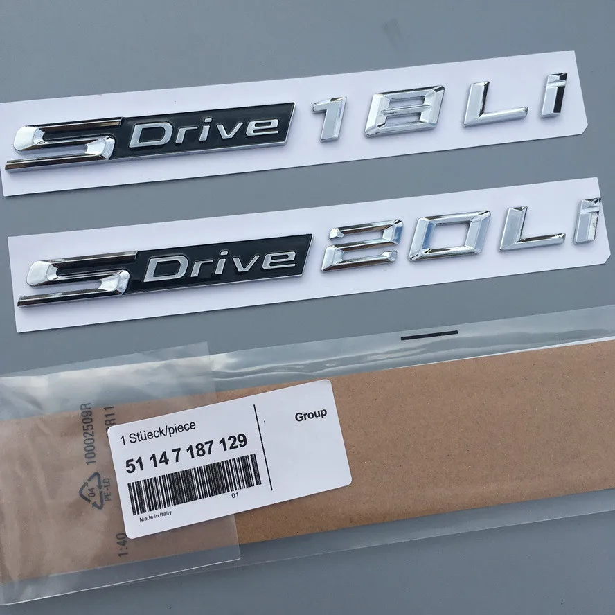 100 шт. высококачественный автомобильный Стайлинг ABS sdrive 18li 20li 25li значок наклейка