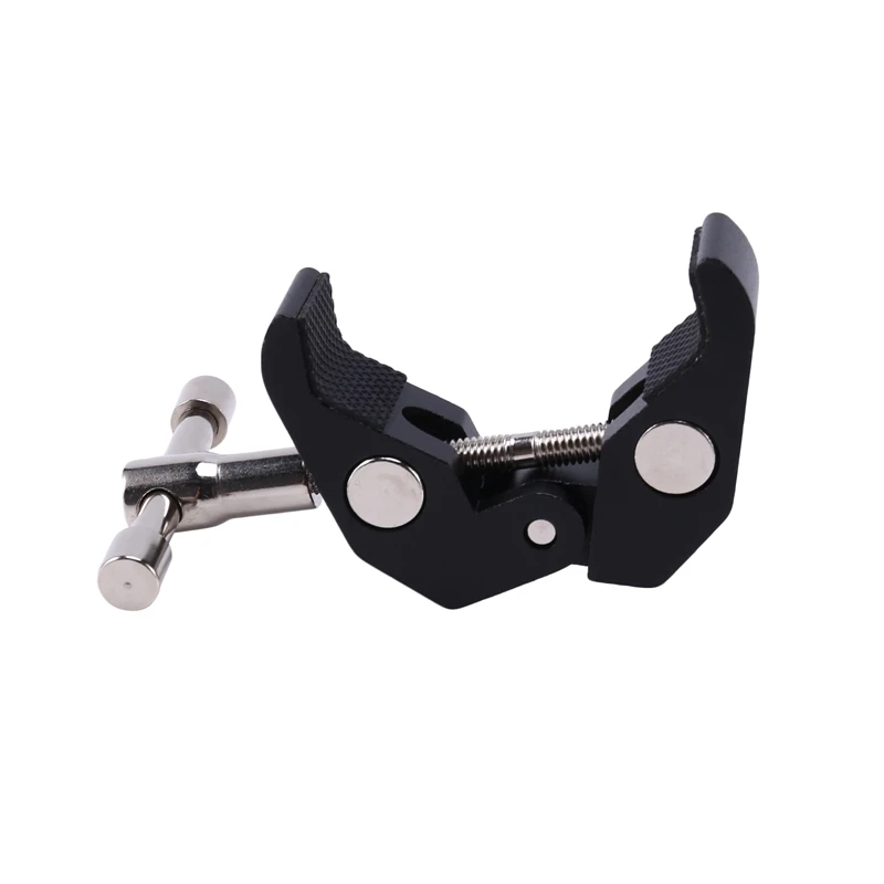 

2Pack Super Clamp Crab Clamp Photography with / 1/4 and 3/8 inch Thread Rod Clamp Pliers Clip for DSLR Rig Cameras, 15mm Rods, L