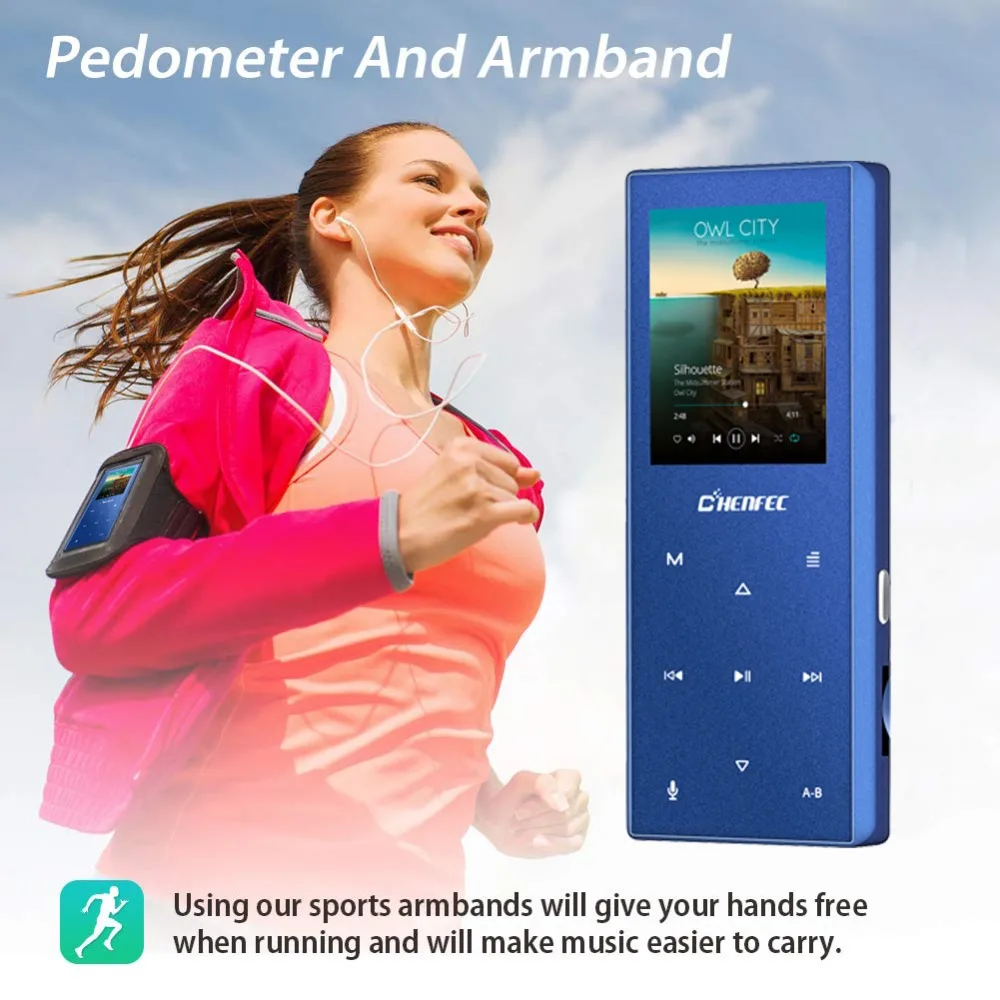 Mp3-плеер с Bluetooth, встроенный динамик, металлический музыкальный плеер без потерь с fm-радио, электронная книга для Walkman с поддержкой tf-карты до 128 ГБ