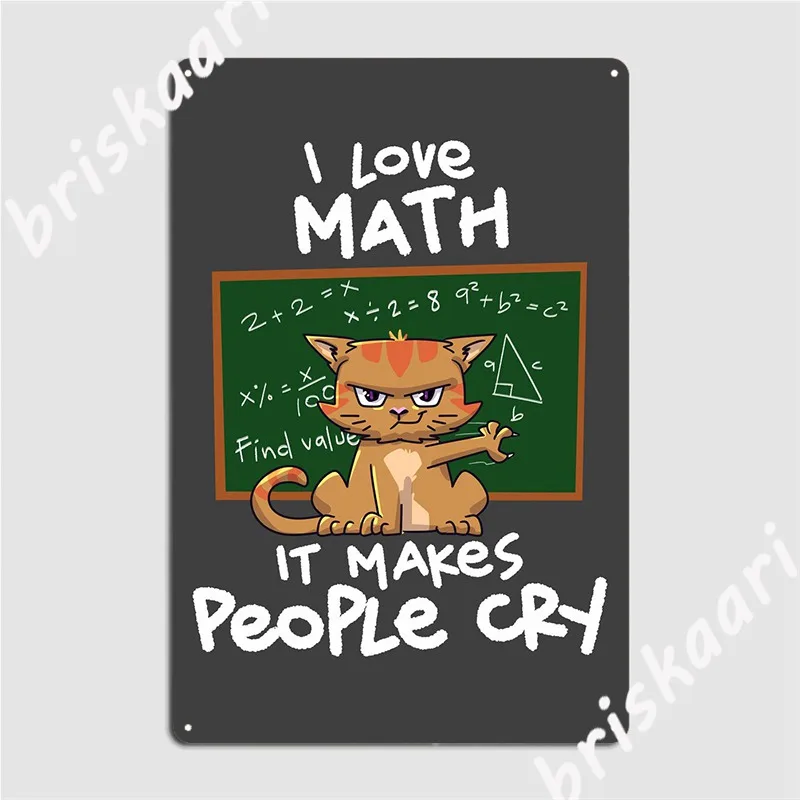 

Металлический плакат с изображением кошки влюбленной я учителя математики плакат роспись паб гараж пользовательский кинотеатр кухня жест...
