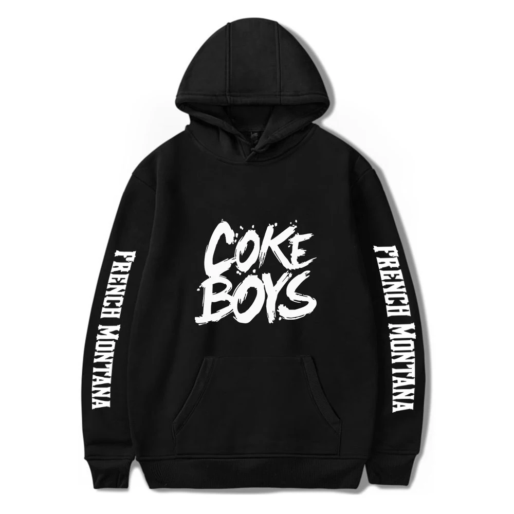 

2021 New Harajuku Hoodies French Montana Hoodie Letter Print Coke boys Sweatshirt Men Women Casual Hoodies Autumn Clothing