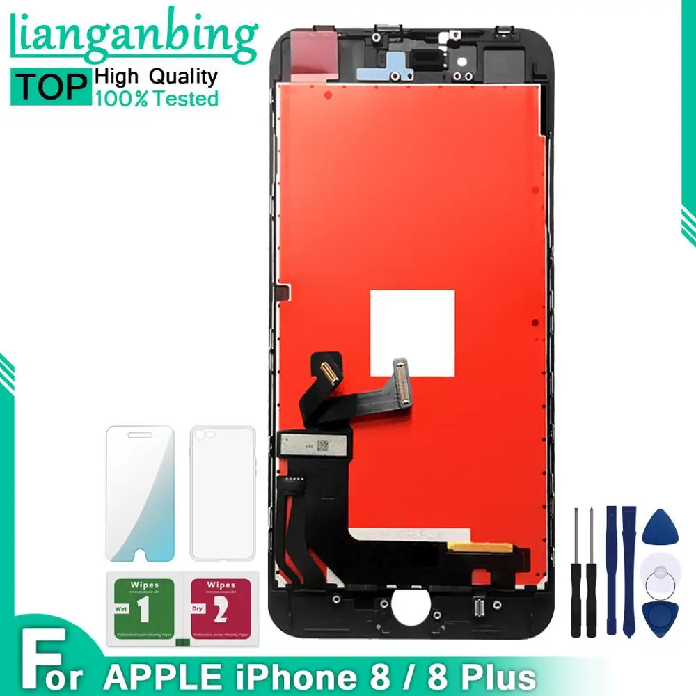 Grade AAA Quality LCD For IPHONE 8 PLUS Display Touch Screen Assembly Replacement With Free Tool Kit & Temper Glass |