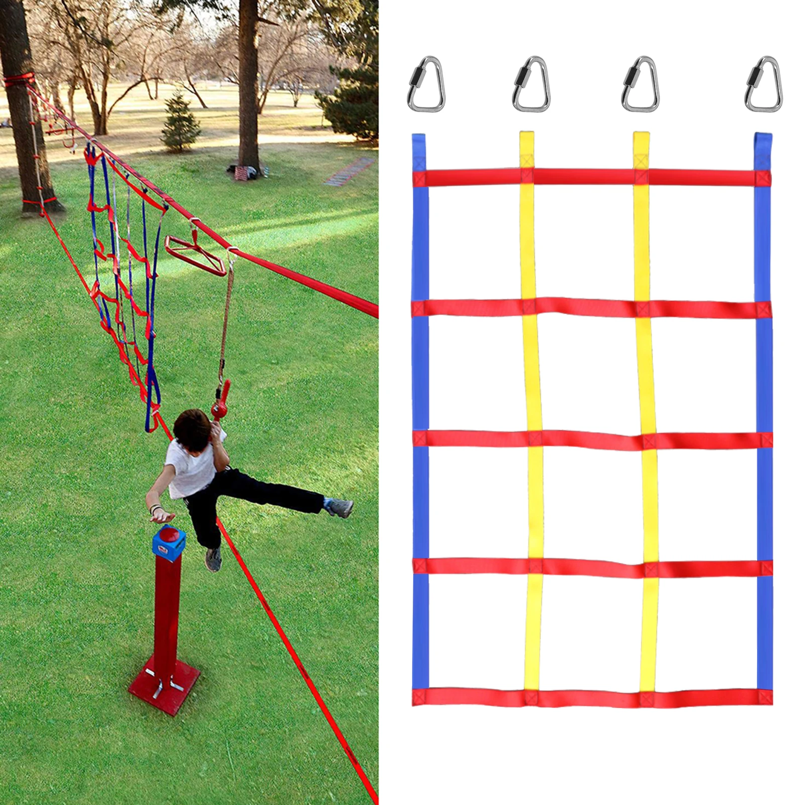 

Children Climbing Net Kids Climbing Cargo Net Mesh Outdoor Physical Training Climbing Accessories Rope Arm Training