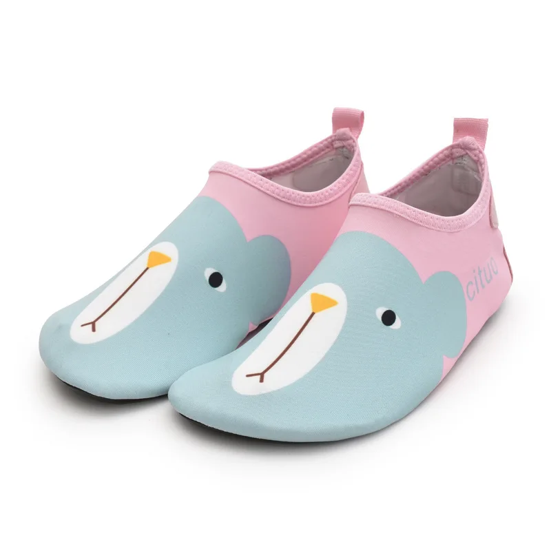 

Baby Child Quick-Dry Non-Slip Cute Cartoon Crab Shark Print Barefoot Aqua Socks Kids Swim Water Shoes for Beach Pool Soft Shoes