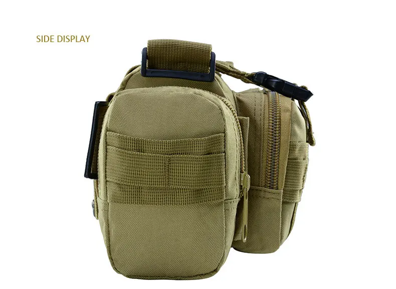 Molle Military Tactical Waist Bag Camping Traveling Hiking Climbing Nylon Shoulder Pack Pouch Outdoor Sports Hunting Gym Bag