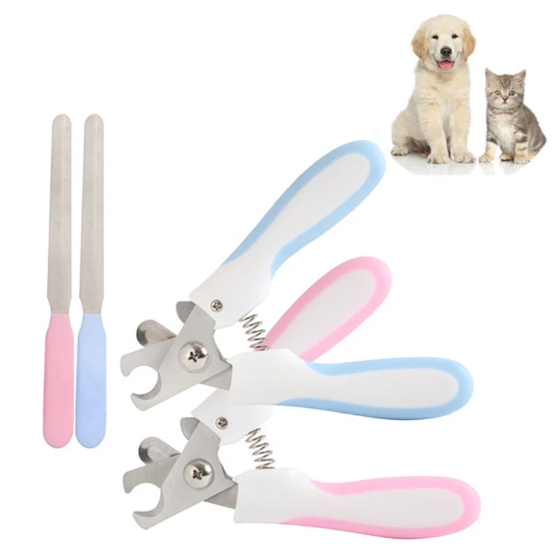 

Professional Pet Dog Nail Clippers with Safety Lock Stainless Steel Pet Cat Nail Scissors With Nail Grinder Cut The Nail