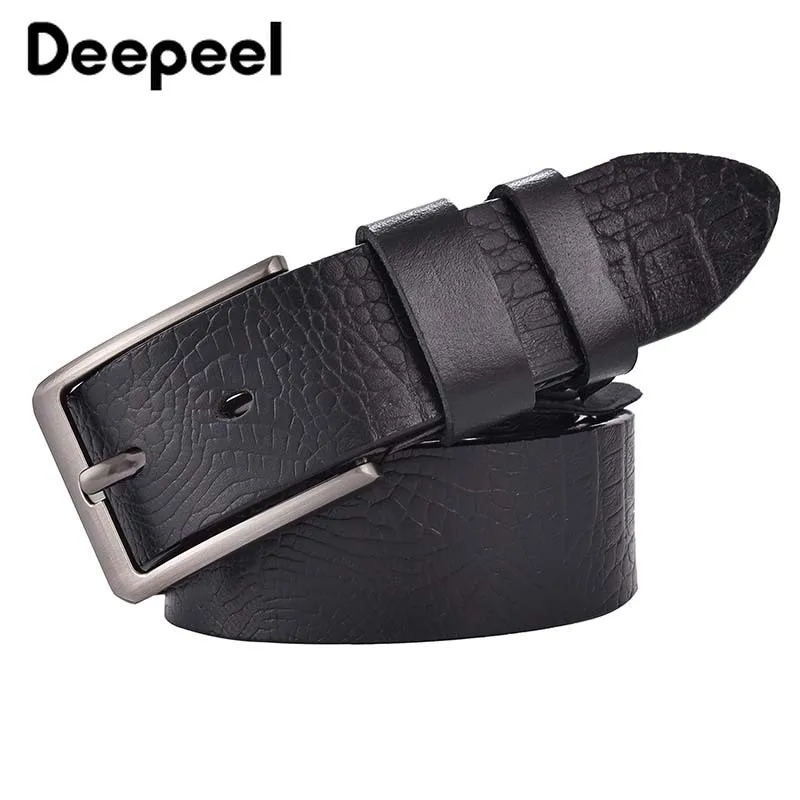 Deepeel 3 7*110/115/120/125 см Для мужчин первый Слои из воловьей кожи с узором крокодиловая
