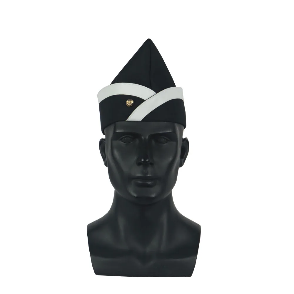 Косплэй Гана Танцы гроб для танцев черного цвета шапка с очками похорон команда