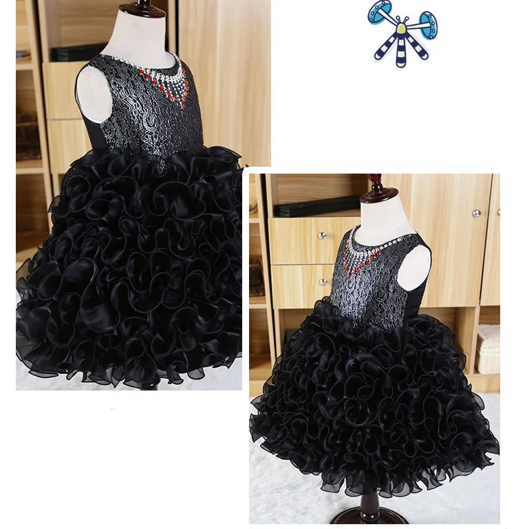 Sequin Gorgeous Necklace Girls Occasion Dress Up Costume for Kids Knee Length Black Pink Blue Party Girl | Детская одежда и обувь