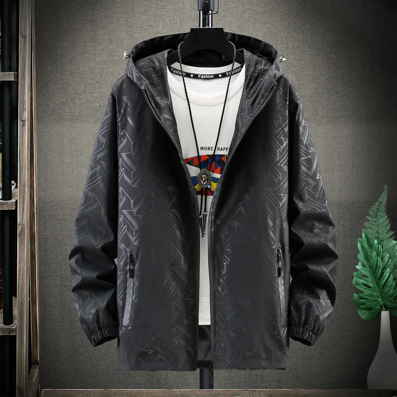 

Men Hip Hop Streetwear Hooded Jacket Zipper Men Patchwork Oversized Coat 10xl Plus Size Loose Coat Bomber Jaqueta Masculina