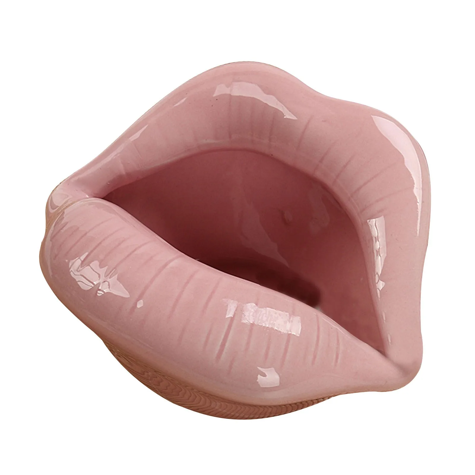 

Creative Cute Cartoon Ashtray Lips Ceramic Ashtray Creative Flower Pot Trendy Mouth Fashion Home Decorations Boyfriend Gift