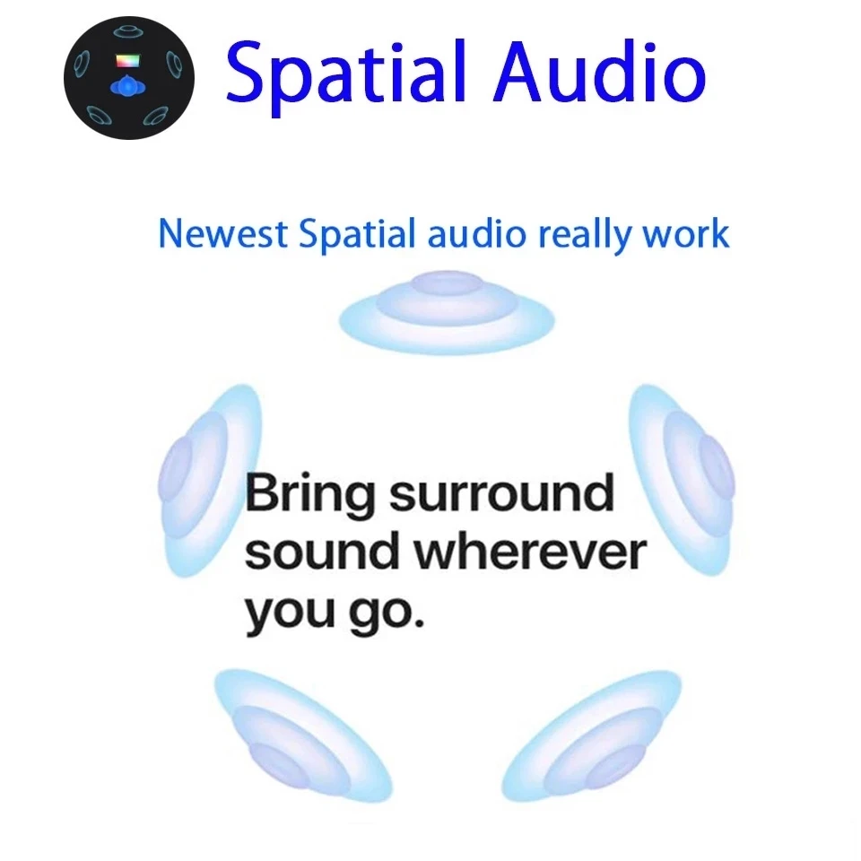 superpods v6 5 hybrid anc wireles earphone active noise cancel 12d super bass earbuds hey siri spatial audio bes chip pk 1562a free global shipping
