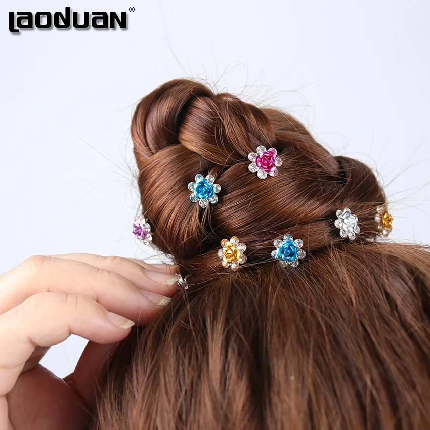 10 шт. свадебные заколки для волос искусственный цветок женские аксессуары волос|